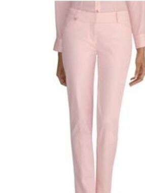 White House Black Market Pale Pink Slim Ankle Pants 6R Perfect Form
